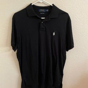 Polo Ralph Lauren Men's Medium Solid Blue Pima Soft Touch Cotton‎ Short Sleeve